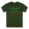 THRASHER FLAME SS TSHIRT MEDIUM FOREST/BLK