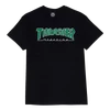 THRASHER OUTLINED SS TSHIRT LARGE BLK/WHT/GRN