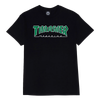 THRASHER OUTLINED SS TSHIRT XLARGE BLK/WHT/GRN