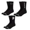PRIMITIVE CORE LOGO 3-PACK SOCKS BLACK