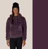 686 Sherpa Hoody Womens Black Plum