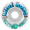 SNOT WIDE BOYS 55MM 101A WHT/BLU WHEEL SET