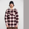Volcom Enson Insulated Riding Flannel Blue