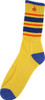 BRO STYLE BIG STRIPE CREW SOCKS YEL 1 pair