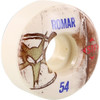 Bones Romar Vintage Skate Wheels White 54mm/83b Set