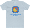 45RPM SKATEBOARD WORLD SS TSHIRT LARGE  LT. BLUE