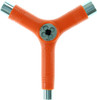 PIG SKATE SKATE TOOL-NEON ORANGE tri-socket threader