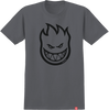 SPITFIRE BIGHEAD SS TSHIRT SMALL CHARCOAL/BLK