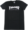 THRASHER MAG LOGO GIRLS SS TSHIRT XSMALL BLACK