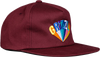 GRIZZLY COLOR WHEEL HAT ADJ-BURGUNDY