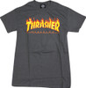 THRASHER FLAME SS Tshirt XXLARGE-GREY