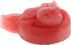 PIG HEAD RAISED CURB SKATEBOARD WAX RED