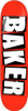 Baker Brand Logo Skate Deck Red White Black 8.0