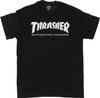 THRASHER SKATE MAG SS SMALL BLK WHT