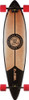 Z-FLEX PINSTRIPE PINTAIL SKATEBOARD COMPLETE 9x38 BLK/NAT/RED