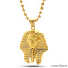 King Ice Egyption Pharaoh CZ Necklace 14k Gold