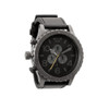 NIXON 51-30 Chrono Leather All Gunmetal Black Watch