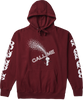 CALL ME 917 DEVIL CALLS HOODY SWEATSHIRT SMALL MAROON