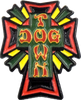 DOGTOWN CROSS LOGO ENAMEL PIN RASTA