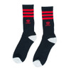 Adidas Roller Crew Socks Black Red One Size