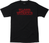 BLOOD WIZARD OUTLINE LOGO SS TSHIRT LARGE  BLACK