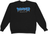 THRASHER JAGGED LOGO CREW/SWT XLARGE BLACK