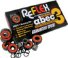 REFLEX ABEC-3 BEARING PACK ORANGE SHIELD
