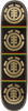 ELEMENT QUADRANT RASTA SKATEBOARD DECK-7.87 thriftwood