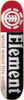 ELEMENT SECTION  BLACK SKATEBOARD DECK- 7.5 thriftwood