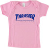 THRASHER MAG LOGO INFANT SS SMALL PINK/BLU (6-12mos)