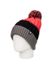 DC Elm Womens Pom Beanie Grey Black Merlot OneSize