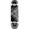 Punked Bandana Complete Skateboards Black White 7.75