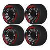 Powell G-Bones II Skate Wheels Black Red 64mm/97a Set