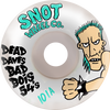 SNOT DEAD DAVE BAD BOI'S 54MM 101A WHT WHEELS SET