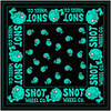 SNOT RAG BANDANA BLK/TEAL