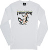 THRASHER TATTOO L/S SMALL WHITE