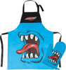 SANTA CRUZ PHILLIPS HAND BBQ APRON W/MITT BLUE/BLK