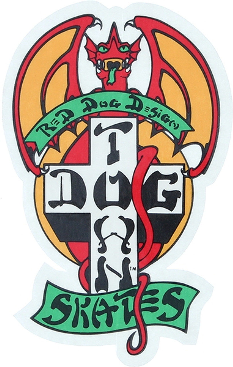 DOGTOWN RED DOG 4" DECAL