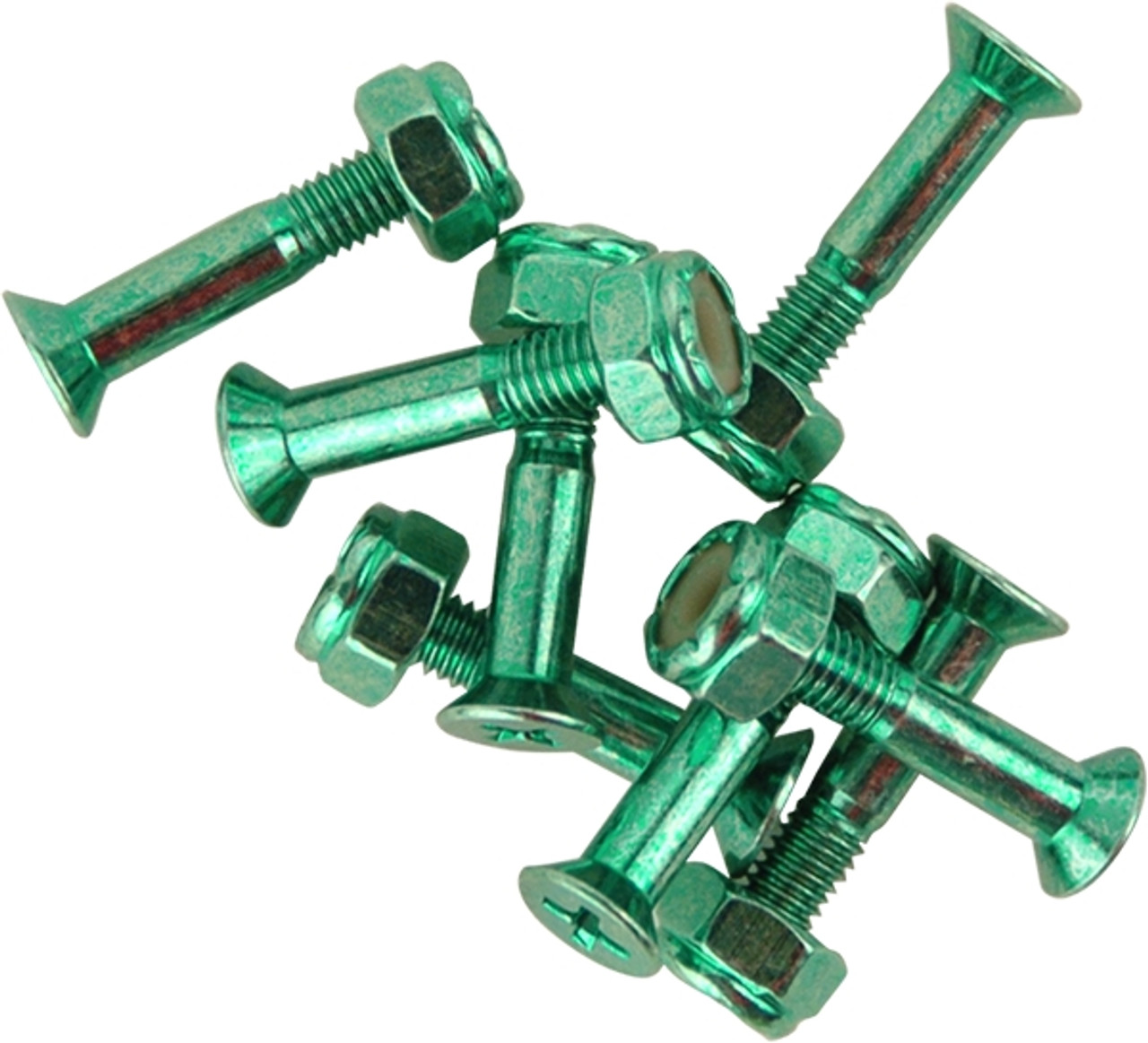 STANDARD PHILLIPS HARDWARE SET 1" ANODIZED GREEN