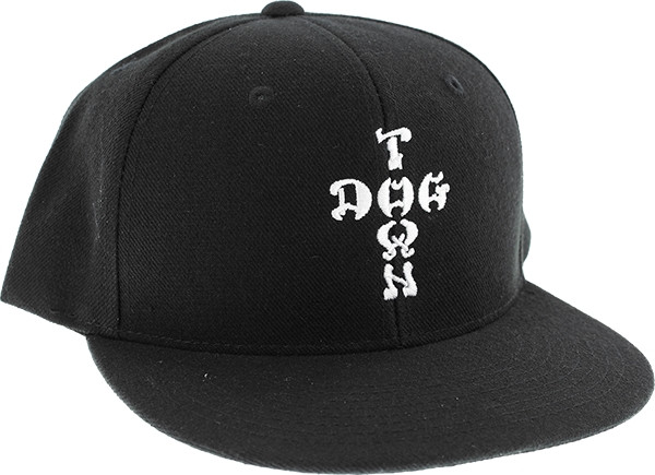 DOGTOWN CROSS LETTERS EMBROIDERED ADJ-BLACK
