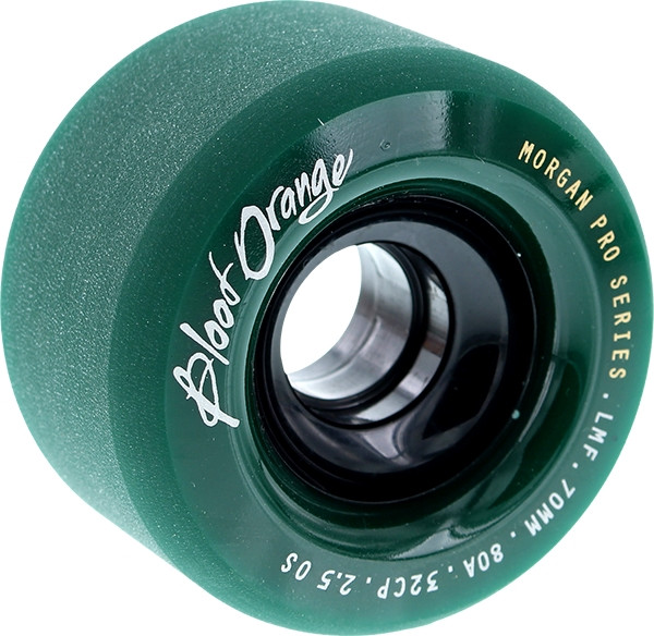 BLOOD ORANGE MORGAN 70mm 80a MIDNIGHT GREEN WHEELS SET