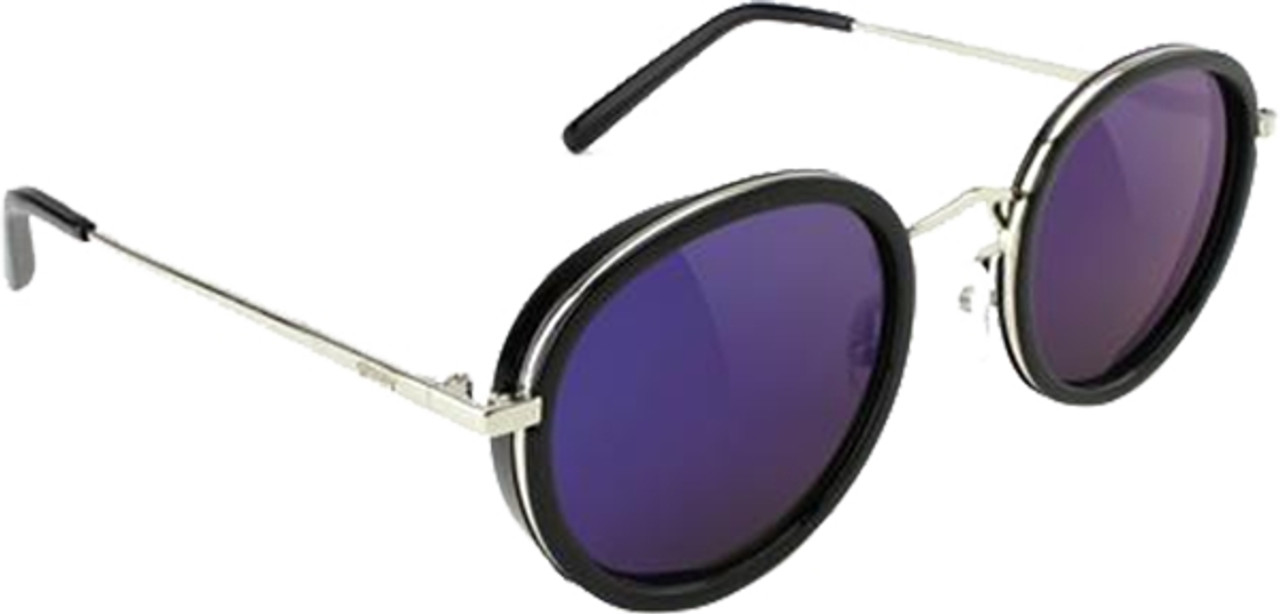 GLASSY LINCOLN SUNGLASSES BLK/BLU MIRROR