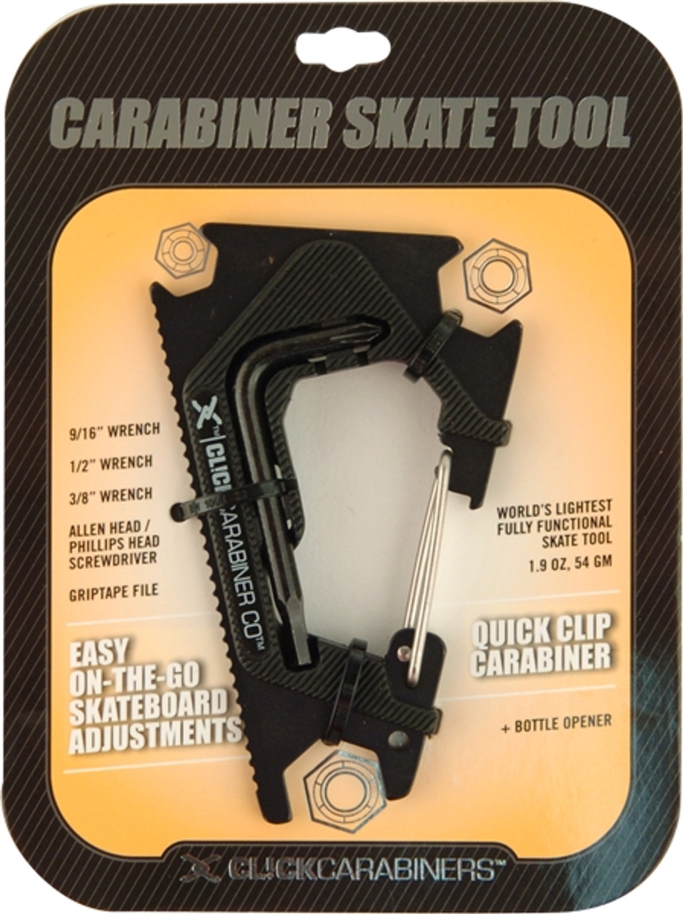 SK8OLOGY CARABINER II TOOL BLK/BLK