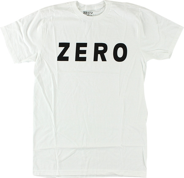 ZERO ARMY LOGO SS TSHIRT LARGE  WHT/BLK