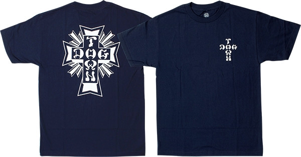 DOGTOWN CROSS TSHIRT LOGO SS TSHIRT MEDIUM NAVY