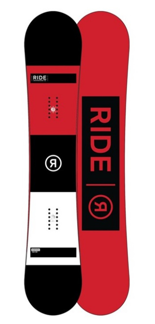 スノーボード Ride agenda 152 Flow vega27.5cm Ride Agenda Snowboard Black Red White 158 | Boardparadise.com