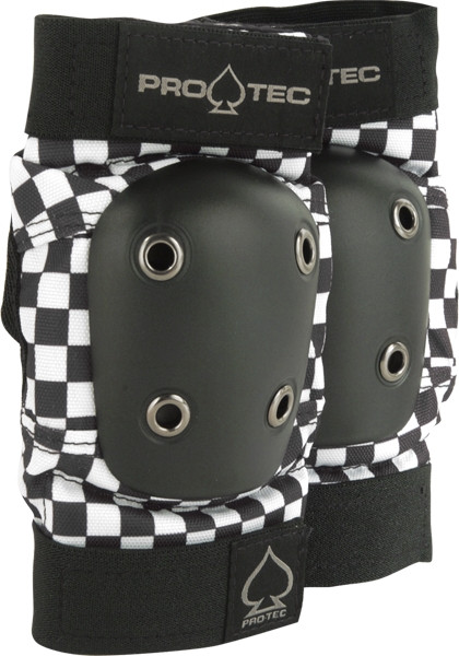 PROTEC STREET ELBOW YTH-CHECK BLK/WHT