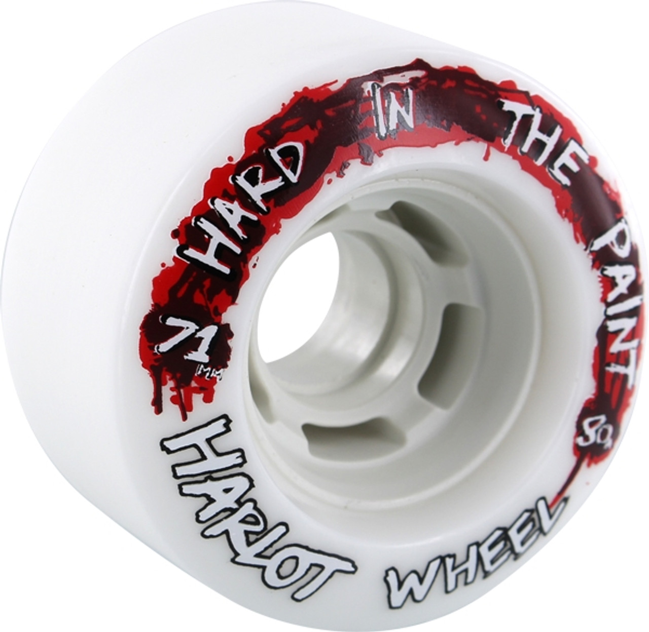 VENOM HARD IN THE PAINT 71mm 80a WHT/RED WHEELS SET