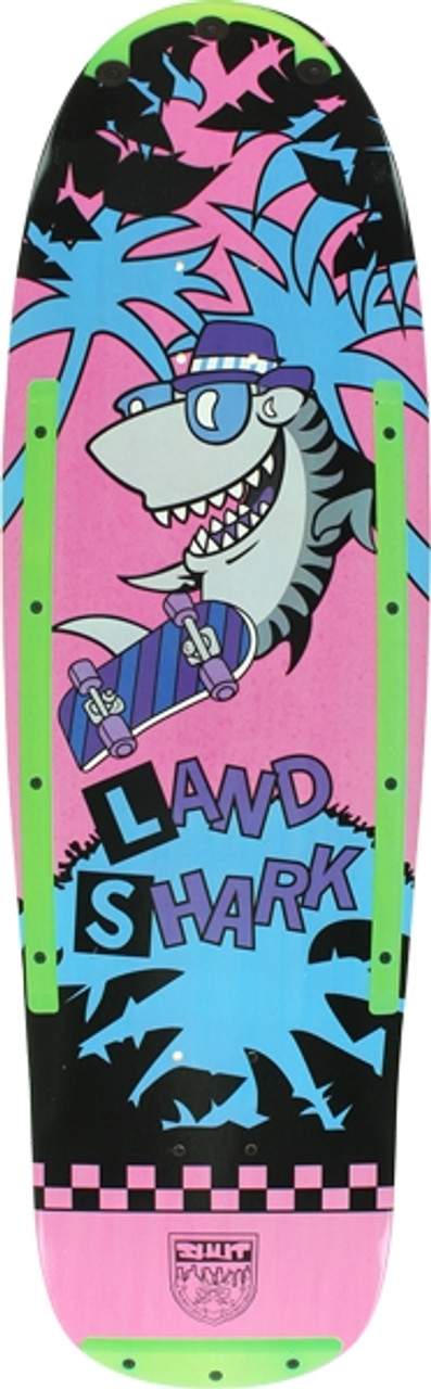 SHUT LAND SHARK SKATEBOARD DECK-9.5x33.3