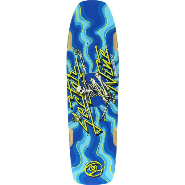 Sector 9 Ninety Five Cruiser Skateboard Deck Blue Swirl 8.37x30.5